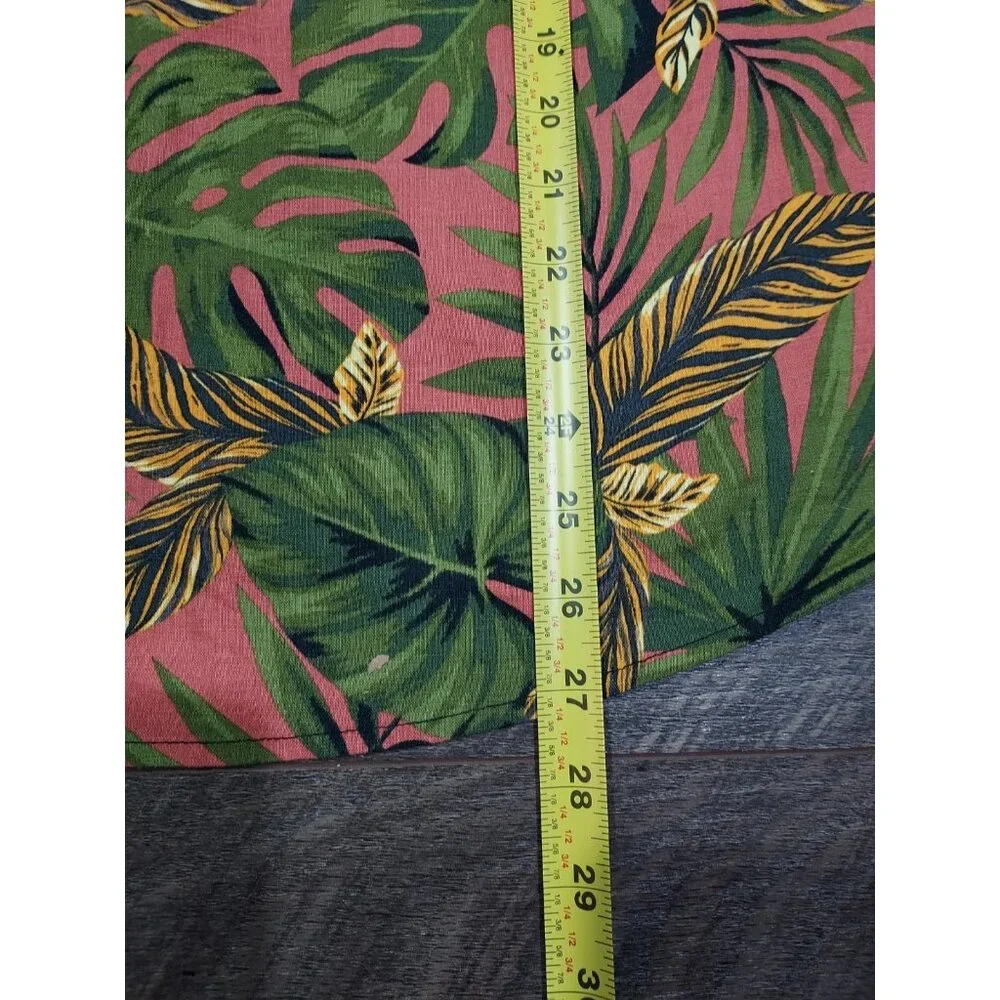 Rachel Roy Linen Rayon Floral Top L Pullover Sleeveless Button V Neck Beachcore - Picture 8 of 12